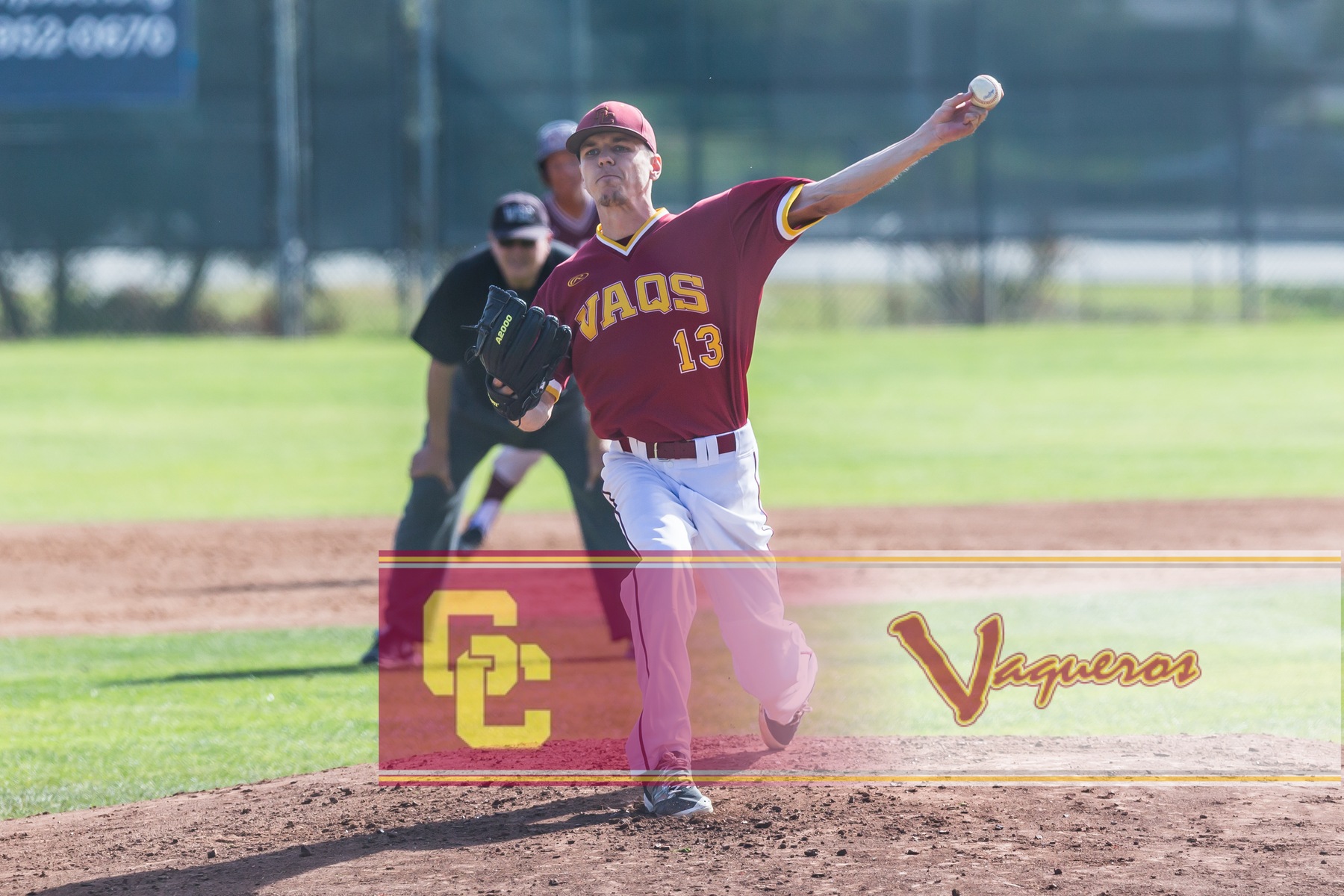 Chris Davidson pitches eight strong innings in Vaqs 9-6 win over Long Beach Feb. 28.