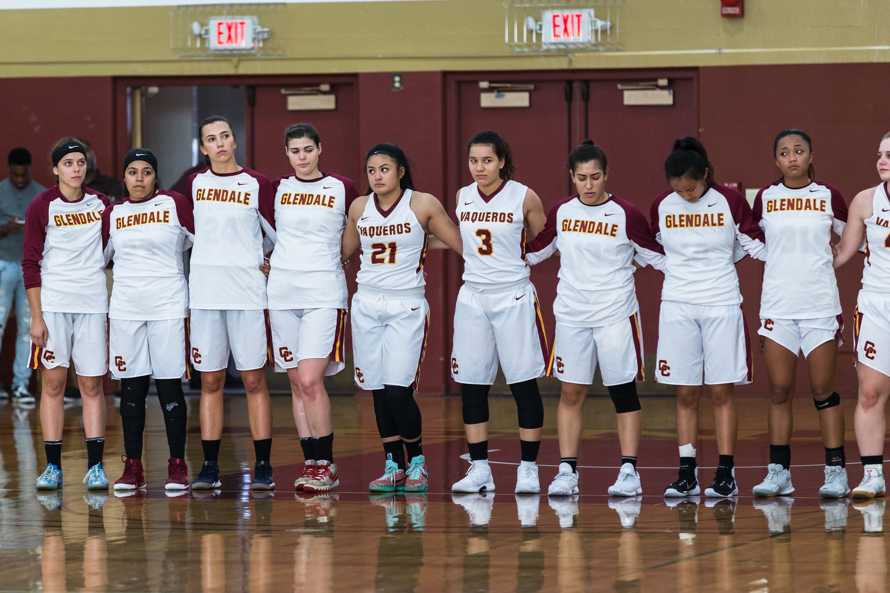 The Glendale College Women's Basketball team fell to Irvine Valley