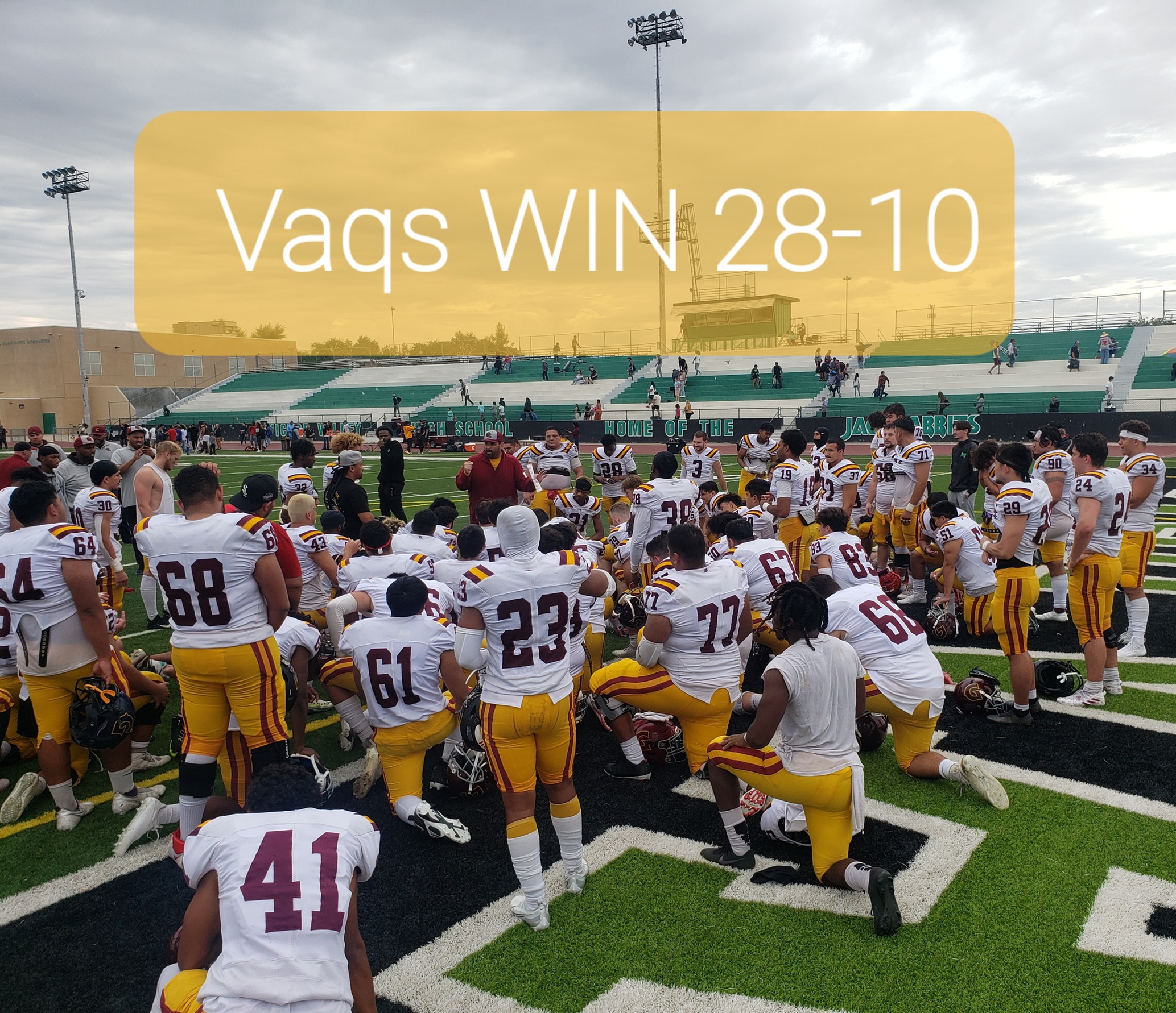 GCC Football improves to 1-1 with 28-10 win over Victor Valley Sept. 10