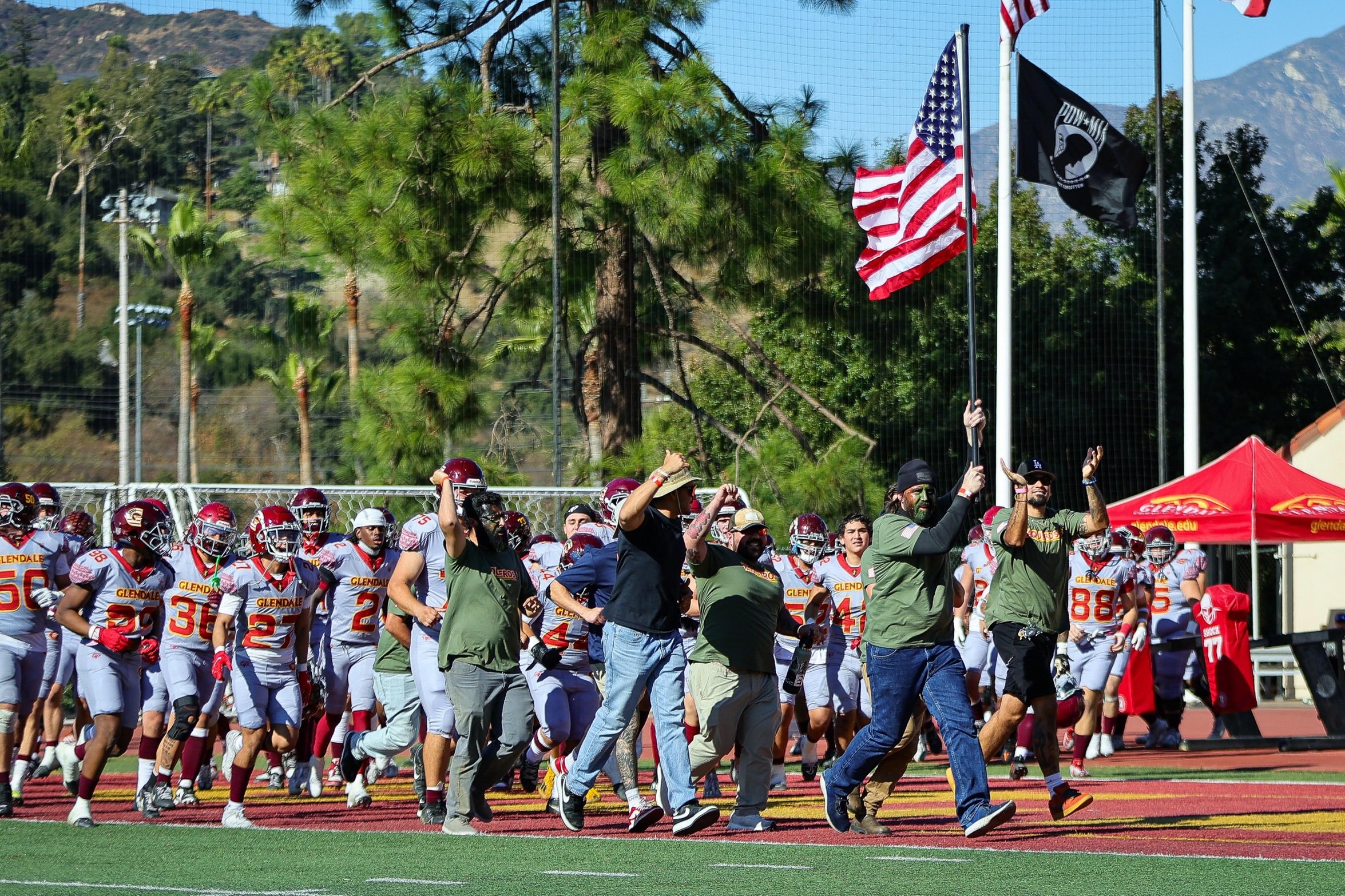 GCC Football salutes Veterans on Nov. 9 but falls to visiting Pasadena City College 12-0